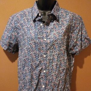 RDX Button Down Shirt Blouse Size Large